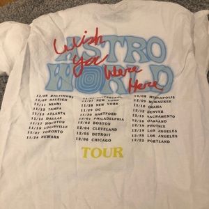 Travis scott no bystanders astroworld tour shirt